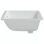 Lavandino da Bagno Bianco 60x40x21 cm Rettangolare in Ceramica