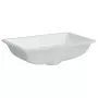 Lavandino da Bagno Bianco 60x40x21 cm Rettangolare in Ceramica