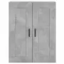 Credenza Grigio Cemento 69,5x34x180 cm in Legno Multistrato