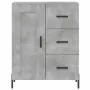 Credenza Grigio Cemento 69,5x34x180 cm in Legno Multistrato