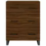 Credenza Rovere Marrone 69,5x34x180 cm in Legno Multistrato