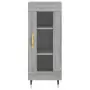 Credenza Grigio Sonoma 34,5x34x180 cm in Legno Multistrato