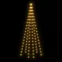 Albero di Natale Pennone Bianco Caldo 108 LED 180 cm