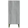 Credenza Grigio Sonoma 90x34x80 cm in Legno Multistrato