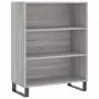 Credenza Grigio Sonoma 69,5x34x180 cm in Legno Multistrato