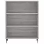 Credenza Grigio Sonoma 69,5x34x180 cm in Legno Multistrato