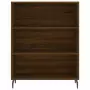 Credenza Rovere Marrone 69,5x34x180 cm in Legno Multistrato