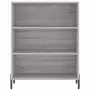 Credenza Grigio Sonoma 69,5x34x180 cm in Legno Multistrato