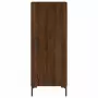 Credenza Rovere Marrone 34,5x34x180 cm in Legno Multistrato