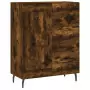 Credenza Rovere Fumo  69,5x34x180 cm in Legno Multistrato