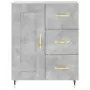 Credenza Grigio Cemento 69,5x34x180 cm in Legno Multistrato