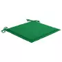 Cuscini per Sedie da Giardino 6 pz Verdi 50x50x3 cm in Tessuto