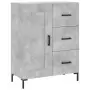 Credenza Grigio Cemento 69,5x34x180 cm in Legno Multistrato