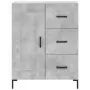 Credenza Grigio Cemento 69,5x34x180 cm in Legno Multistrato