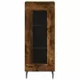 Credenza Rovere Fumo 34,5x34x180 cm in Legno Multistrato