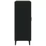 Credenza Nera 69,5x34x90 cm in Legno Multistrato