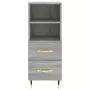 Credenza Grigio Sonoma 34,5x34x180 cm in Legno Multistrato