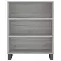 Credenza Grigio Sonoma 69,5x34x180 cm in Legno Multistrato