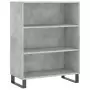 Credenza Grigio Cemento 69,5x34x180 cm in Legno Multistrato