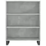 Credenza Grigio Cemento 69,5x34x180 cm in Legno Multistrato