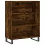 Credenza Rovere Fumo  69,5x34x180 cm in Legno Multistrato