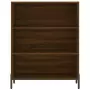 Credenza Rovere Marrone 69,5x34x180 cm in Legno Multistrato