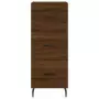 Credenza Rovere Marrone 34,5x34x180 cm in Legno Multistrato