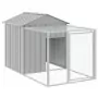 Pollaio Area Corsa Grigio Chiaro 117x813x123 cm Acciaio Zincato