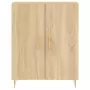 Credenza Rovere Sonoma 69,5x34x180 cm in Legno Multistrato