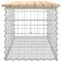 Panca Giardino Design Gabbione 103x44x42 cm Legno Massello Pino