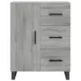 Credenza Grigio Sonoma 69,5x34x180 cm in Legno Multistrato