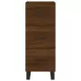 Credenza Rovere Marrone 34,5x34x180 cm in Legno Multistrato