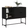 Credenza Nera 100x40x79,5 cm in Legno Multistrato