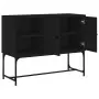 Credenza Nera 100x40x79,5 cm in Legno Multistrato