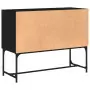 Credenza Nera 100x40x79,5 cm in Legno Multistrato