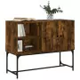 Credenza Rovere Fumo 100x40x79,5 cm in Legno Multistrato