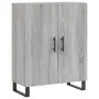 Credenza Grigio Sonoma 69,5x34x180 cm in Legno Multistrato