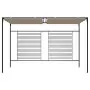 Gazebo con Tetto Retrattile 3x4x2,3 m Grigio Talpa 180 g/m²