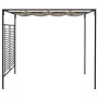 Gazebo con Tetto Retrattile 3x4x2,3 m Grigio Talpa 180 g/m²