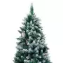 Albero di Natale Artificiale con Pigne e Neve Bianca 240 cm