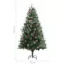 Albero di Natale con Pigne Verde 195 cm PVC e PE