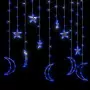 Lucine Stella e Luna con Telecomando 138 LED Blu