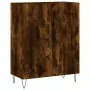 Credenza Rovere Fumo  69,5x34x180 cm in Legno Multistrato