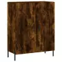 Credenza Rovere Fumo  69,5x34x180 cm in Legno Multistrato