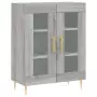 Credenza Grigio Sonoma 69,5x34x180 cm in Legno Multistrato