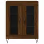 Credenza Rovere Marrone 69,5x34x180 cm in Legno Multistrato