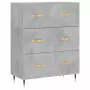 Credenza Grigio Cemento 69,5x34x180 cm in Legno Multistrato