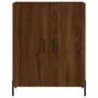 Credenza Rovere Marrone 69,5x34x180 cm in Legno Multistrato