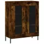 Credenza Rovere Fumo  69,5x34x180 cm in Legno Multistrato