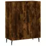 Credenza Rovere Fumo  69,5x34x180 cm in Legno Multistrato